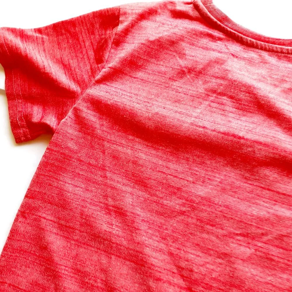 MTA Sport Boys T-Shirt Football Short Sleeve Red Small 6-7